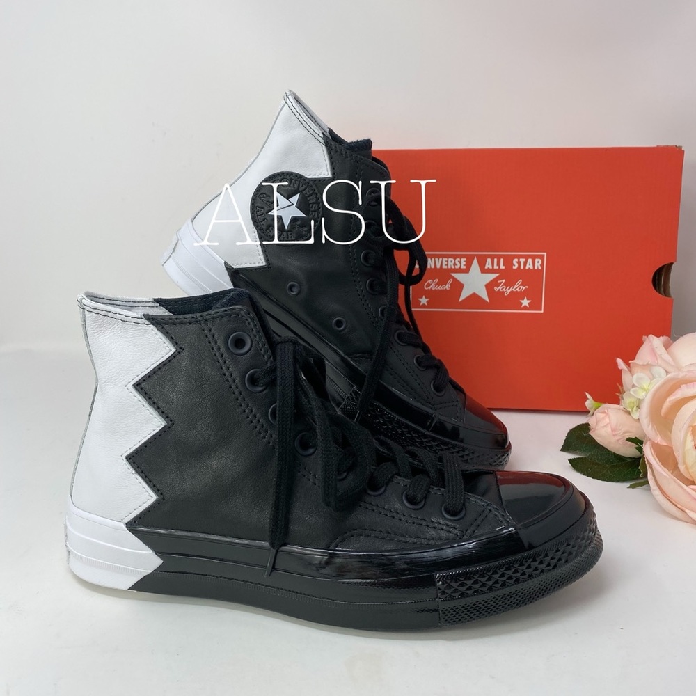 Converse Chuck 70 High Top Leather Black White W - Picture 7 of 8
